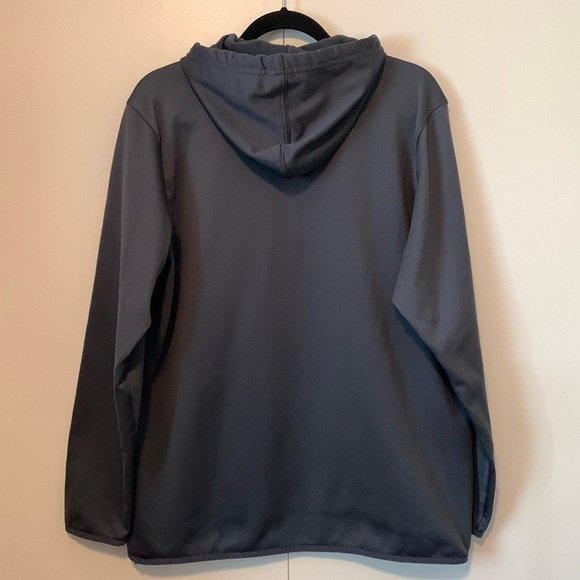 Reebok Play Dry Stay Warm Dark Grey Men’s Training Hoodie Size Large - Picture 4 of 11